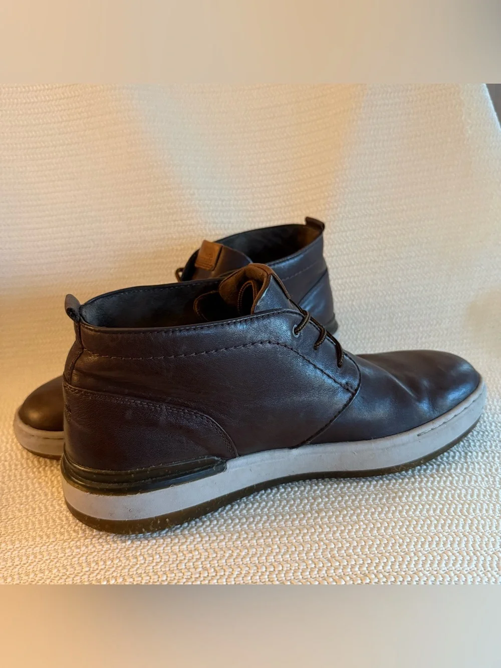 Earth Elements Abound Chukka Boots Mens 10.5M Dark Brown Leather Casual Lace Up
